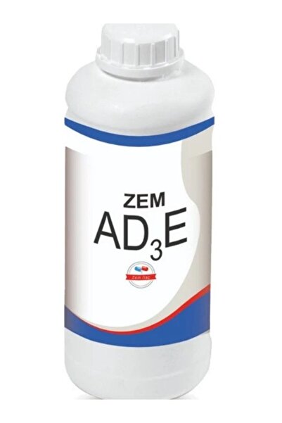 Zem İlaç Zem AD3E Vitamin Minarel Büyük Baş Hayvan Gelişim Takviyesi 1 Lt