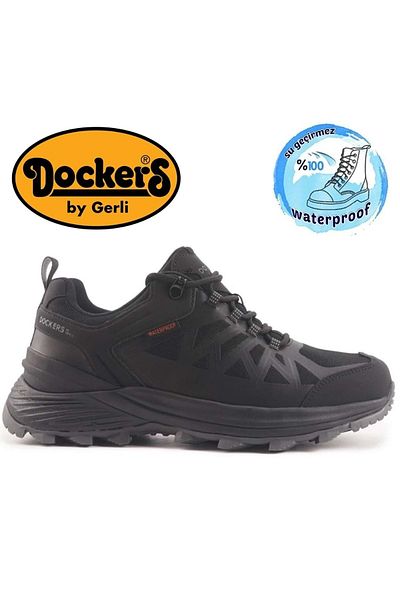 Dockers By Gerli Dockers 237520 Ανδρικά Αθλητικά Παπούτσια Εξωτερικού Αδιάβροχα Μαύρα