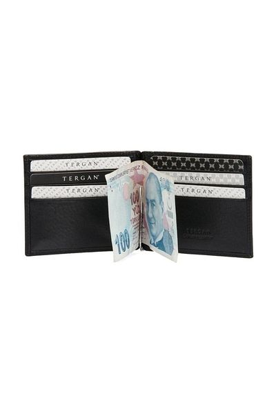 Tergan Black Leather Men's Wallet 01399a97