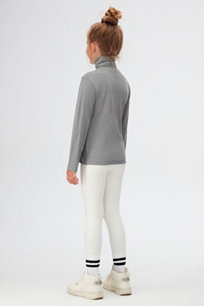 LOVETTI Hanorace pentru fete cu mânecă lungă, gri gheață