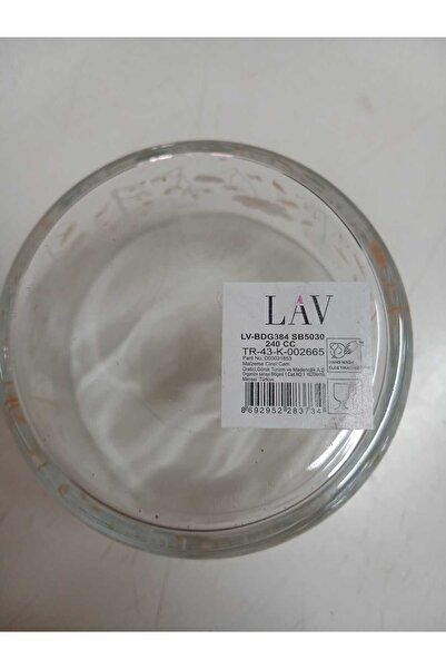 LAV Feyzade Red Floral Pattern Bodega Storage Container - 240Ccx6 Pieces (Lv-Bdg-384)