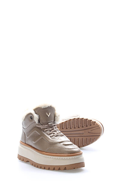 Ayakkabıhane Kaiteli Hakiki Deri Vizon Yüksek Taban Kadın Bot AH08409192613220