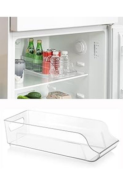 STOREMAX Organize Your Kitchen and Refrigerator with Clear and Stylish Acrylic Beverage Organizer Trendba