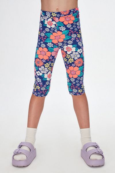 LOVETTI Neon Garden Girl's Patterned Knee Length Leggings