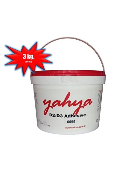 Yahya Beyaz D2-D3 Tutkal 3 kg (Kod:6699)