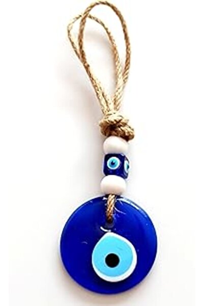 MAGNESİA Mixperi Classic Blue Glass Evil Eye Bead 7 Centimeter Diameter Evil Eye Wall Ornament