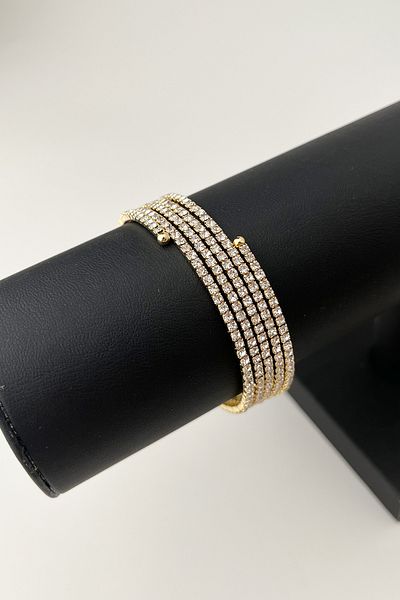 Modex Zircon Stone Multi Wrap Bracelet