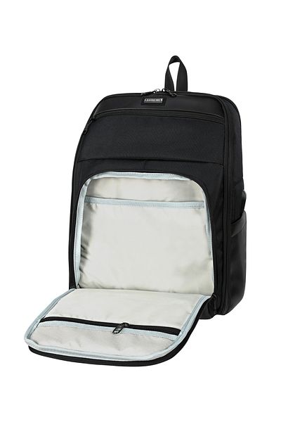 barberri 25N-03-0021 حقيبة ظهر للكمبيوتر المحمول للحماية الكاملة مقاس 17 بوصة مزودة بمنفذ USB + كمبيوتر لوحي + حجرة للهاتف