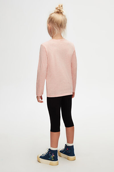 LOVETTI Unisex παιδικό εποχιακό μπλουζάκι - σκούρο ροζ, μελανζέ, λαιμόκοψη, μακρυμάνικο