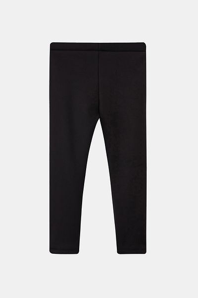 LOVETTI Black Girl's Plush Inside Extra Thick Winter Leggings