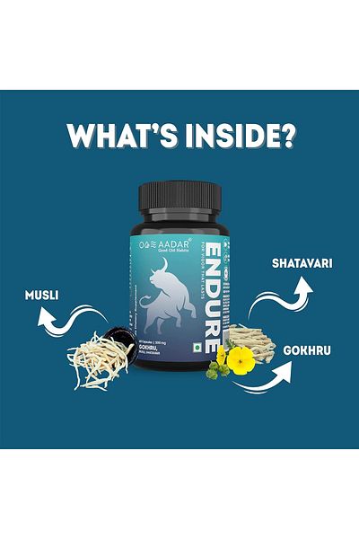 Aadar Endure Capsule for Premature Ejaculation 60 Capsules Pack of 2