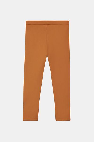 LOVETTI Tan Girl's Plush Extra Thick Winter Leggings