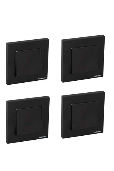 Netelsan Byobu Black Single Switch (Including Frame) 4 Pieces