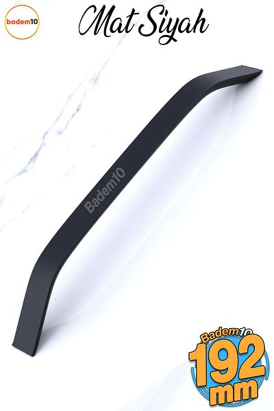 Badem10 Mâner din metal negru Şahin 192 mm - 19,2 cm Mobilier Bucătărie Sertar Dulap Mânere dulap Mâner