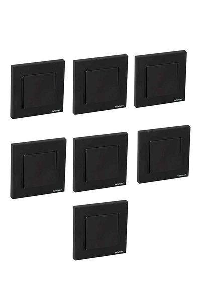 Netelsan Byobu Black Single Switch (Including Frame) 7 Pieces
