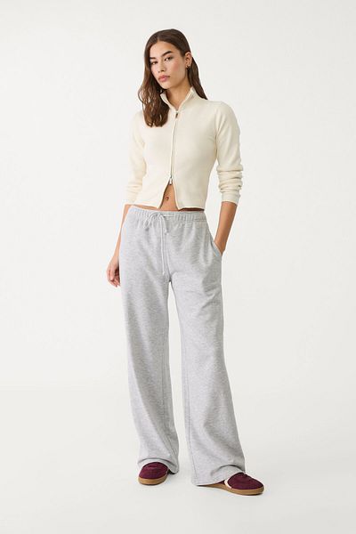Stradivarius Fitted knit cardigan with zip