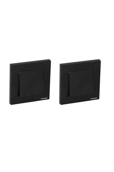 Netelsan Byobu Black Single Switch (Including Frame) 2 Pieces