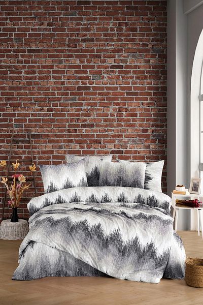 FAVORA Pixel 63 Wire 100% Cotton Akfil Μετρικό Παπλωματοθήκη Ύφασμα 8 μέτρων - Γκρι