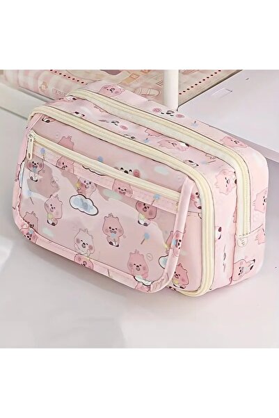 GlassySKY Suport pentru creion cu capacitate mare, cu desene animate drăguțe ...