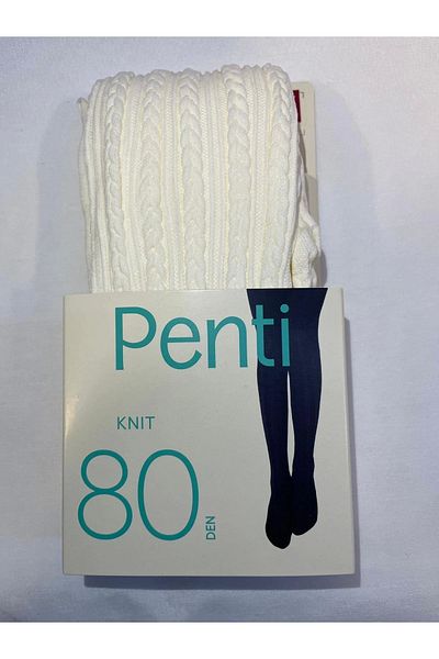 Penti PENTİ КРАСИВИ ПЛЕТЕНИ ЧОРАПИ 80 DEN, ВАНИЛИЯ, 11-13 ГОДИНИ