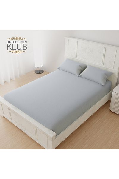 Hotel Linen Klub 350TC Cotton 3-Piece King Fitted Sheet Set - Luxury and Hotel Quality, Deep Pocket for a Perfect Fit