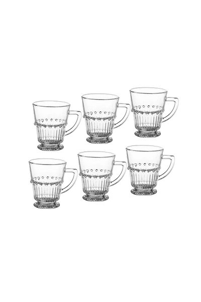 Dania 6-piece glass tea cup set