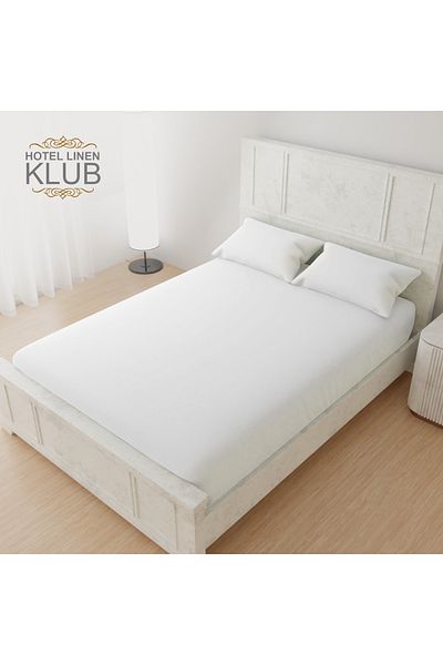 Hotel Linen Klub 350TC Cotton 3-Piece King Fitted Sheet Set - Luxury and Hotel Quality, Deep Pocket for a Perfect Fit