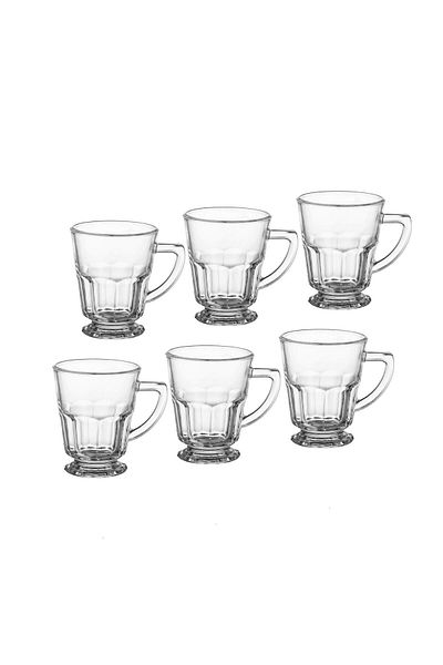 Dania 6-piece glass tea cup set