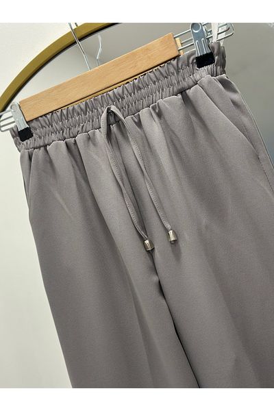 Ebrar Store Asian Carrot Leg Trousers-Mt1444 Gray