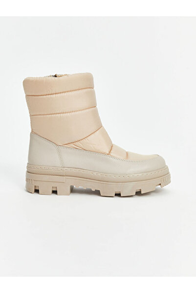 LC Waikiki Beige Zippered Women's Snow Boots