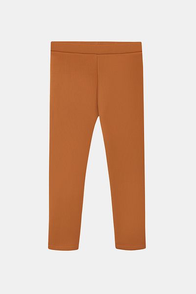LOVETTI Tan Girl's Plush Extra Thick Winter Leggings