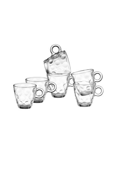 Dania 6-piece glass espresso cup set