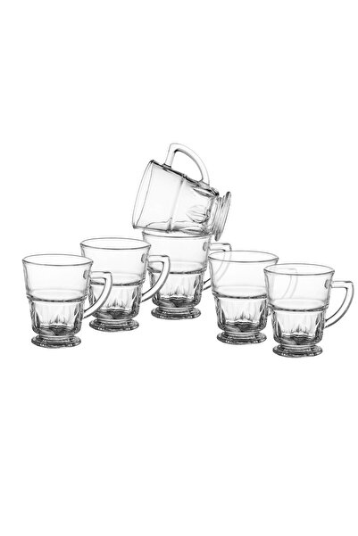 Dania 6-piece glass tea cup set