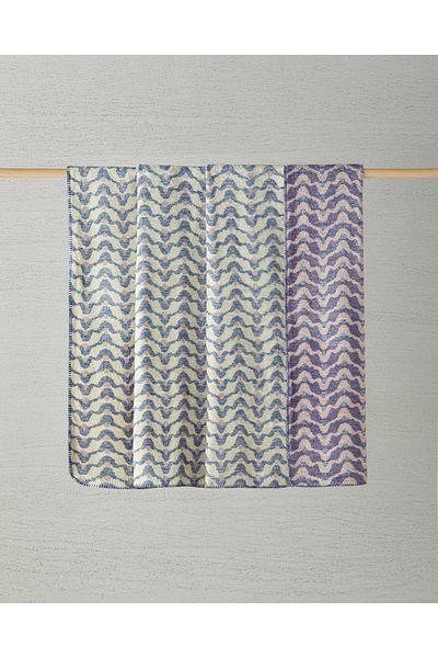 English Home Blue Blanket - Heritage Acrylic Double