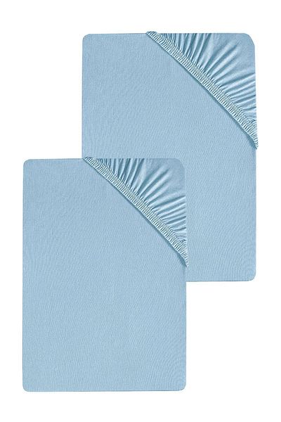 COTENCONCEPT 2 Plain Cotton Single Sheets 120 X 200 X 30 cm Elastic Combed Cotton Sheets