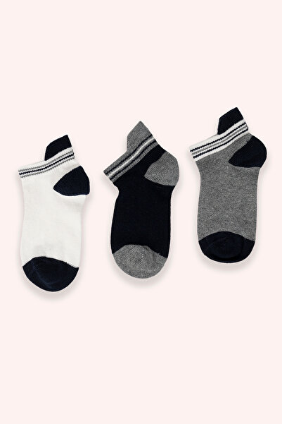 Panço Erkek Çocuk 3'lü Lacivert Soket Çorap