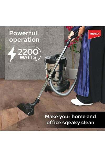 İMPEX Turkish Vacuum Cleaner, 21Ltr, Metal Body,  For Home And Office Cleaning 21 L 2200 W VC 4708