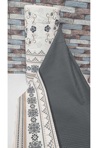 Gasel Home NEVRESİM ÇARŞAFLIK METRELİK KUMAŞ KANAVİÇE DESEN