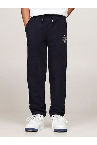 Tommy Hilfiger Elastic Leg Navy Blue Men's Sweatpants Kb0Kb09244Dw5