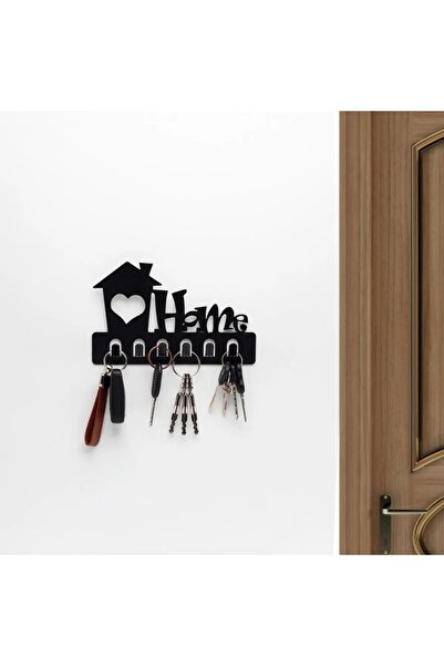 MAVİ TREND Μαύρη μεταλλική διακοσμητική κρεμάστρα κλειδιών - Κρεμάστρα πάνελ ...