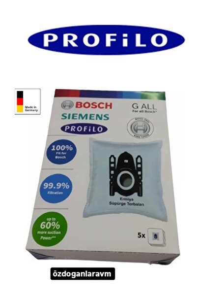 Dogant مكنسة كهربائية بروفيلو 5 قطع - مع كيس غبار وفلتر محرك