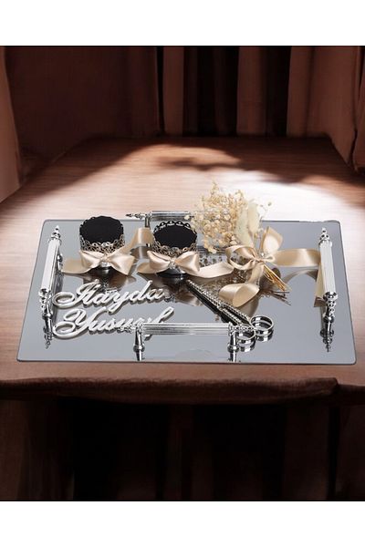 CyzHome Reverence Silver Promise Tray
