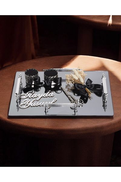 CyzHome Reverence Silver Promise Tray