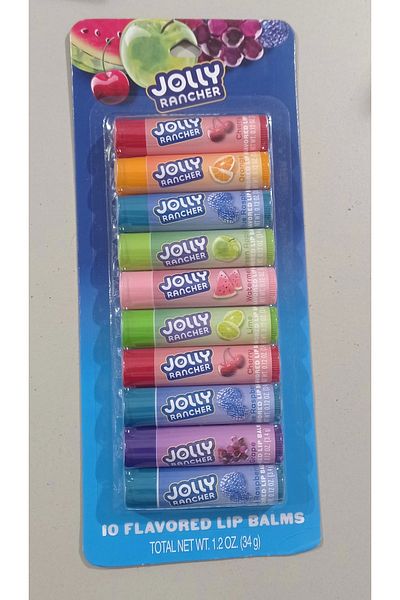 Jolly Rancher 10 Flavored Lip Balms 34 Gr