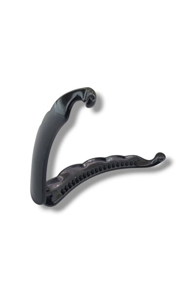 Plain Black Banana Buckle