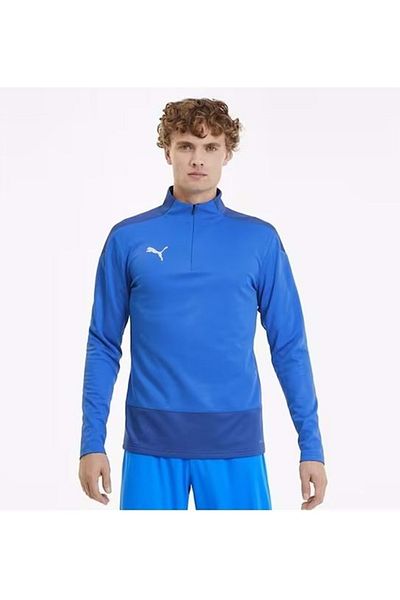 Puma 656476-02 Мъжки суичъри Teamgoal 23 Training 1 4 Zip Top Blue