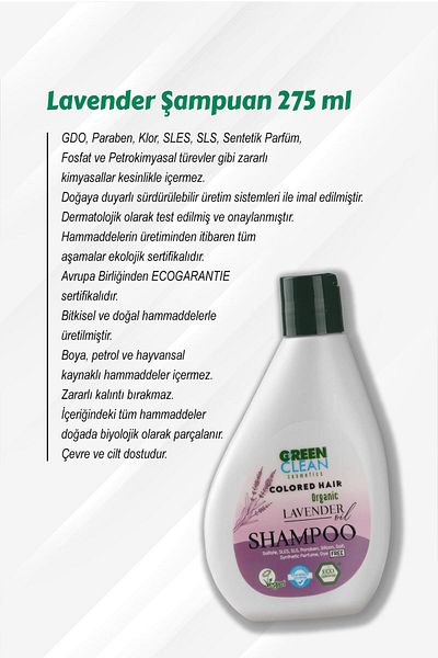 Green Clean Rosie Cotton Lavender Shampoo - Buy 5 Get 4 275 ml