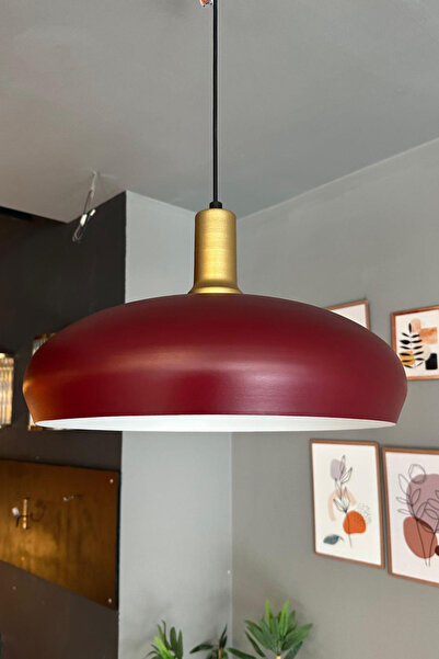 Bamyum Estrela Vişne Çürüğü Tekli Sarkıt Avize Gold Fener Başlık İç Mekan Ayd...