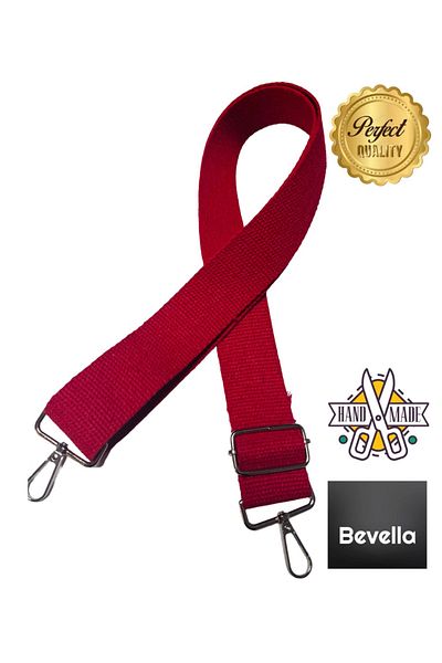 Bevella مقبض حقيبة قابل للتعديل من القطن المنسوج - حزام هاتف (130 سم)