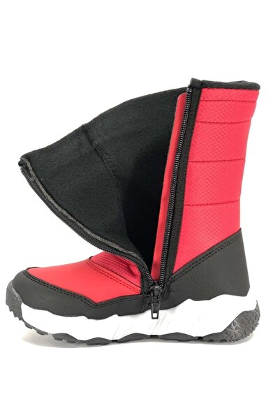 KOCAMANLAR Cool Unisex Çocuk Kar Botu KIRMIZI